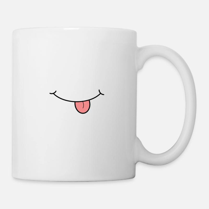 Langue sortie - Mug blanc - blanc