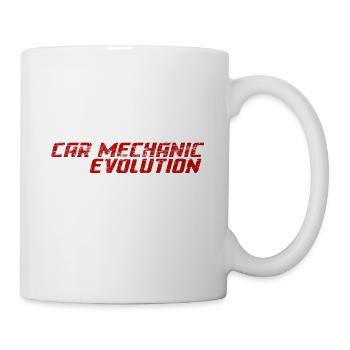 Auto-Mechaniker-Evolution - Tasse - Weiß - Rechts