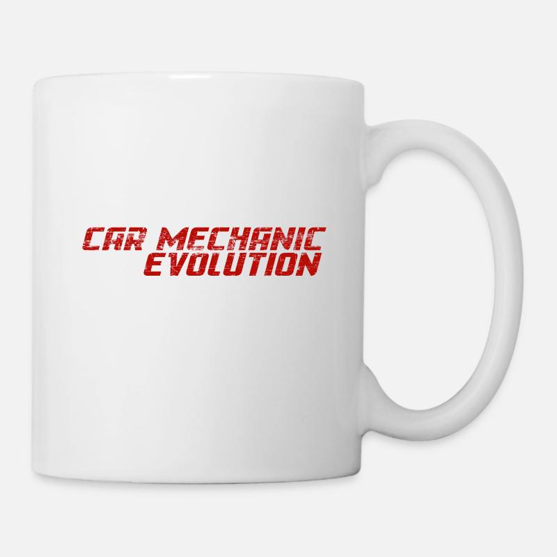 Auto-Mechaniker-Evolution - Tasse - Weiß