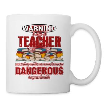 Cadeau d'enseignant - cadeau d'enseignant - tshirt - Mug blanc - blanc - Droite
