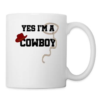 Cowboy - Tasse - Weiß - Rechts