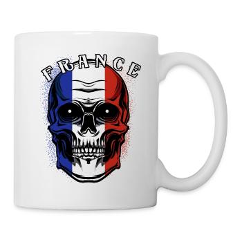 Crâne de français | France Patriot Gift - Mug blanc - blanc - Droite