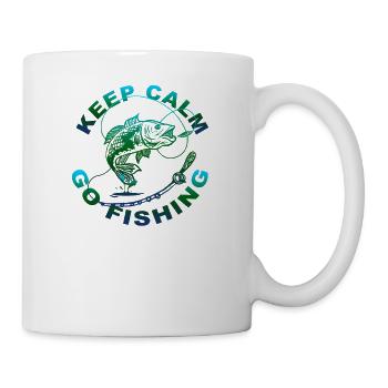 Cadeau pêcheur pêche pêcheur ange pêcheur - Mug blanc - blanc - Droite