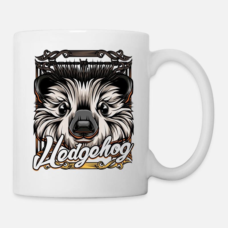 Hérisson épineux hérisson hérisson cadeau animal sauvage - Mug blanc - blanc