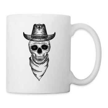 Skull Cowboy - Mug - white - Right