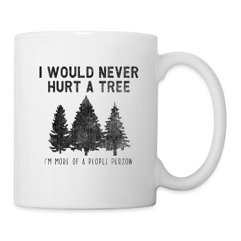 Tree plant Nature environment lover forest nature - Tasse - Weiß - Rechts