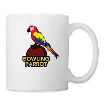 Perroquet Oiseau Sur Bowling Ball Cone Gift - Mug blanc - blanc - Droite