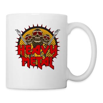 -Heavy Metal- Music T-Shirt / Geschenk / Men/Women - Tasse - Weiß - Rechts