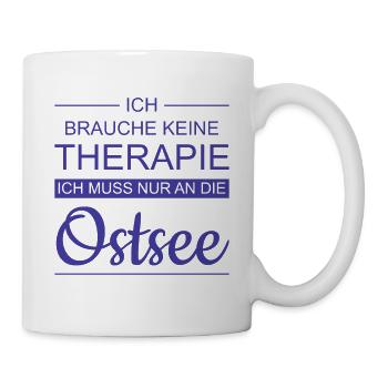 OSTSEE holidays | Gift Idea No therapy - Mug - white - Right
