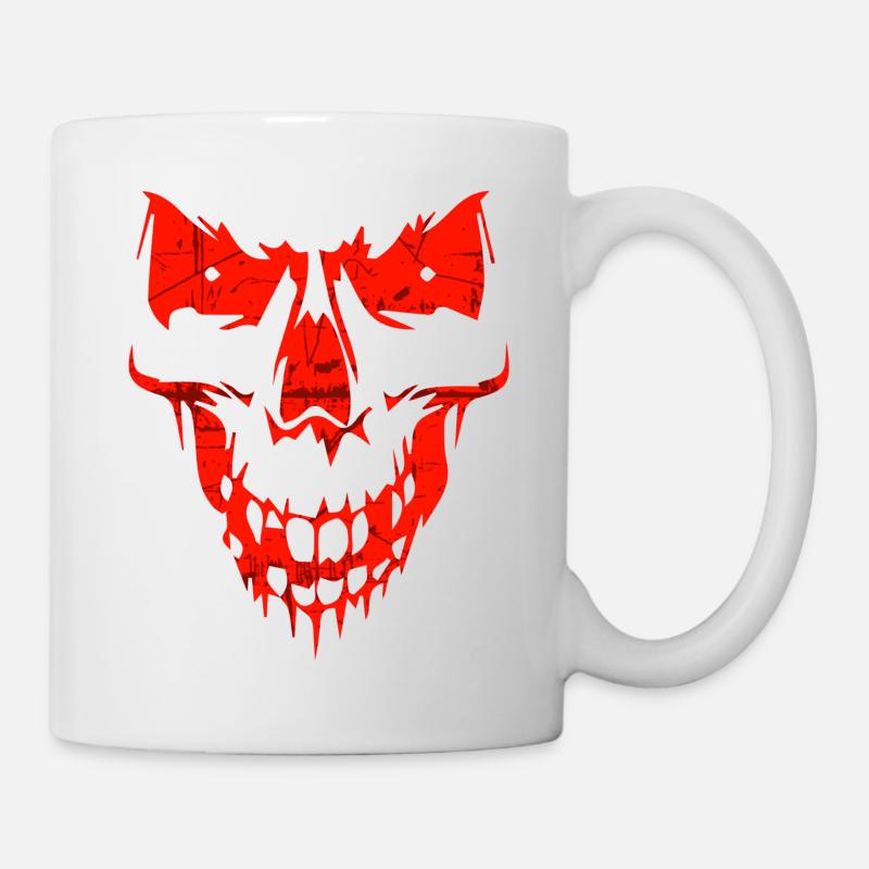 Totenkopf - Tasse - Weiß