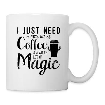 Magic Coffee Caffein magician morning believe gift - Tasse - Weiß - Rechts