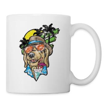 Cool Dog Miami Style Cocktail Gift - Mug - white - Right