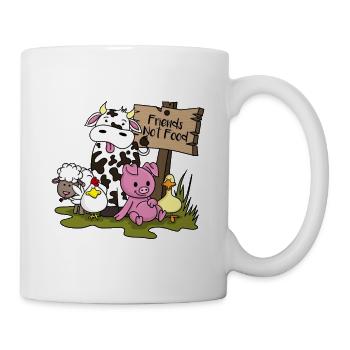 Animal Welfare Gift Vegan Vegetarian Vegetarian Vegan - Mug - white - Right