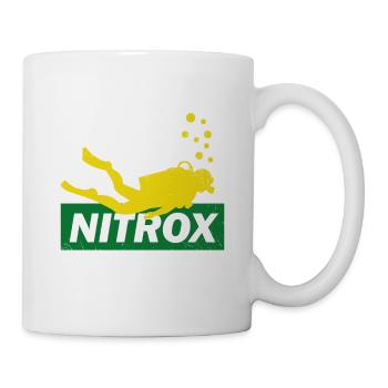 Nitroxtauchen Taucher Buddy Sport Geschenk - Tasse - Weiß - Rechts