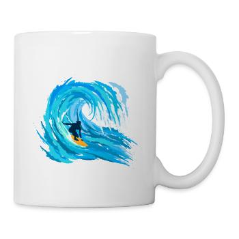 Surfers Silhouette - Surfer - Mug - white - Right