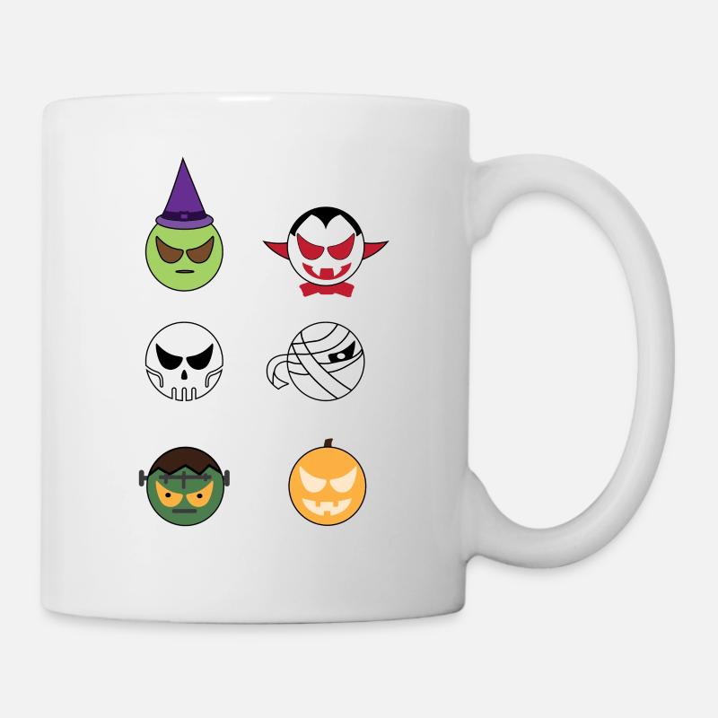 Netter Holloween - Tasse - Weiß