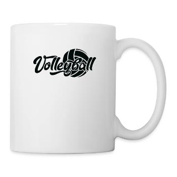 Volleyball, Geburtstag, perfektes Geschenk - Tasse - Weiß - Rechts