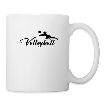 Volleyball, cadeau, anniversaire, Noël - Mug blanc - blanc - Droite