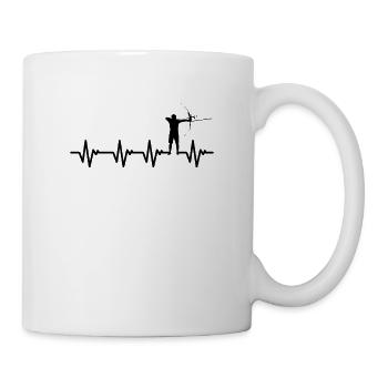 Tir à l'arc, cadeau, anniversaire, Noël - Mug blanc - blanc - Droite