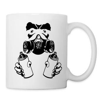 graffiti monkey - Tasse - Weiß - Rechts