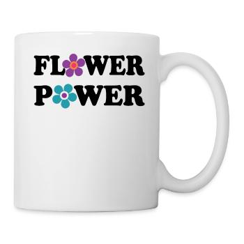 Flower Power Hippie Festival Woodstock des années 60 à 70 - Mug blanc - blanc - Droite