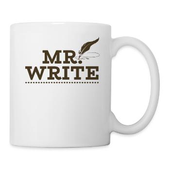 Schriftsteller Autor Schreiber Schreiben Geschenk - Tasse - Weiß - Rechts