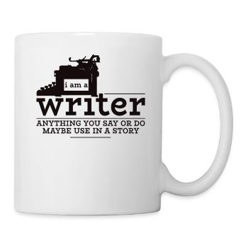 Schriftsteller Autor Schreiber Schreiben Geschenk - Tasse - Weiß - Rechts