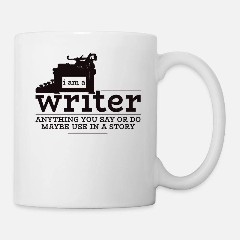 Writer Auteur Schreiber Ecrire un cadeau - Mug blanc - blanc