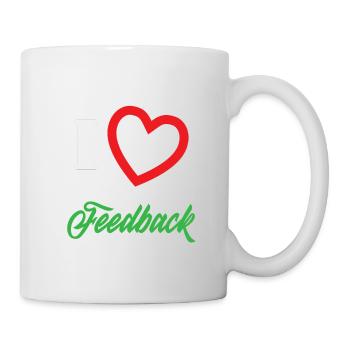 Commentaires drôles de conceptions de Tshirt I love - Mug blanc - blanc - Droite