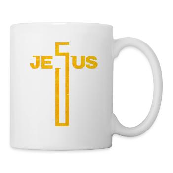 Jesus Cross | Trendy Christianity Christian Gift - Mug - white - Right