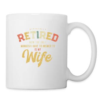 retirement retiree pension elderlyresigned - Mug - white - Right