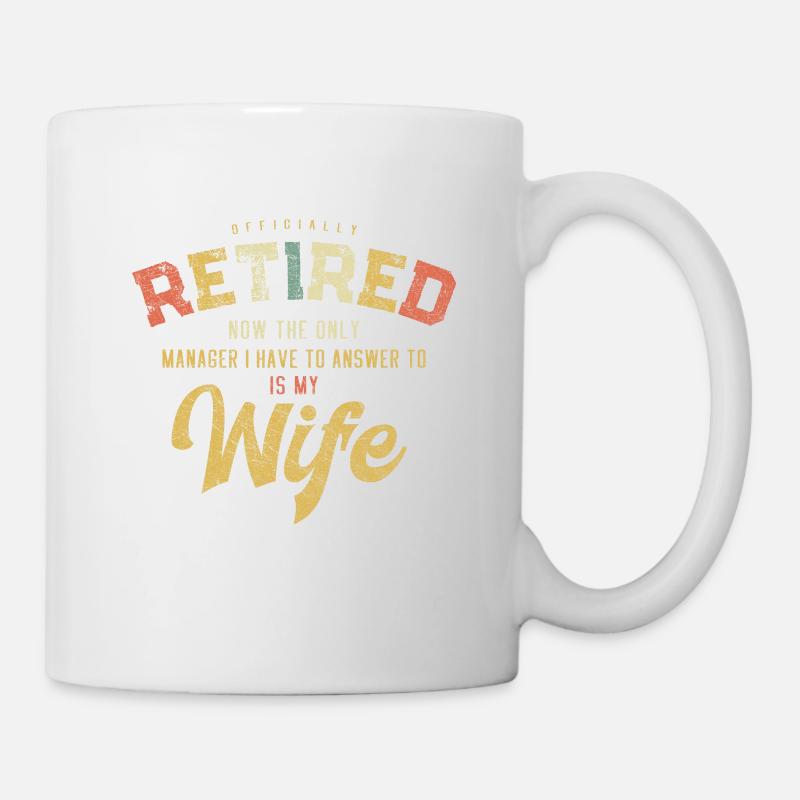 retraité retraité retraite - Mug blanc - blanc
