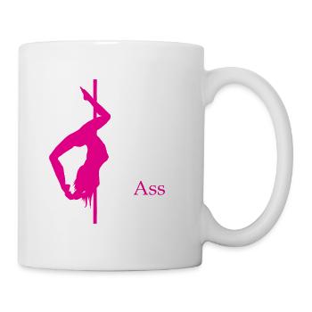 Ceci est ma conception de t-shirt de danse de poteau qui parle - Mug blanc - blanc - Droite