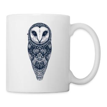 chouette - Mug blanc - blanc - Droite