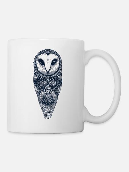 chouette - Mug blanc - blanc