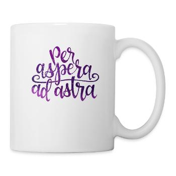 Per aspera ad astra latin rengaine costume cadeau - Mug blanc - blanc - Droite