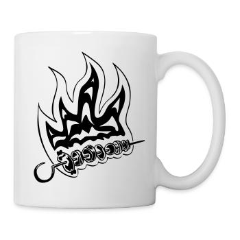 brochette barbecue - Mug blanc - blanc - Droite