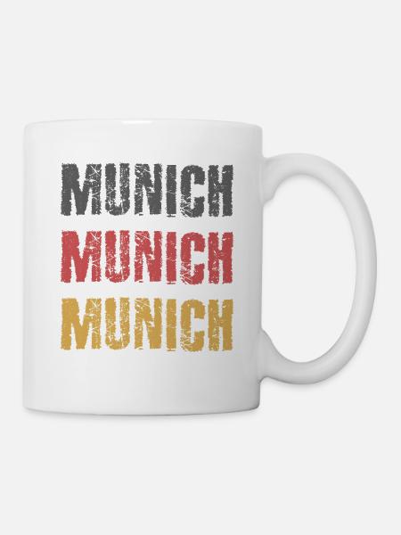 MÜNCHEN MUNICH Deutschland Stadt Städtetrip - Tasse - Weiß