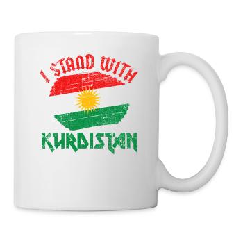 Kurdistan Nation Kurd flag gift pride - Mug - white - Right