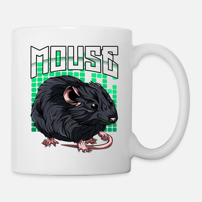Hausmaus Haustier Maus Mausel Mäuschen Geschenk - Tasse - Weiß