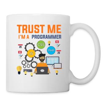 Programmierer Entwickler Informatiker Geschenk - Tasse - Weiß - Rechts