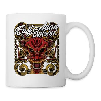 Chinesischer Drache | Long Fabelwesen Geschenk - Tasse - Weiß - Rechts
