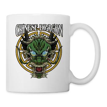 Chinesischer Drache | Fabeltier China Geschenk - Tasse - Weiß - Rechts