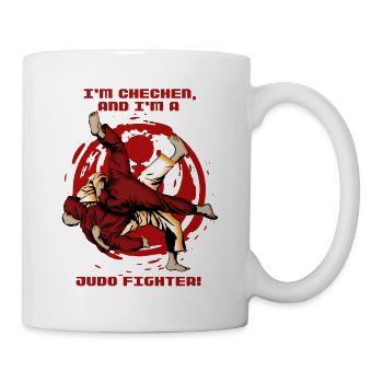 Chechen Tshirt - Judo - Fighter - Tschetschen - Tasse - Weiß - Rechts