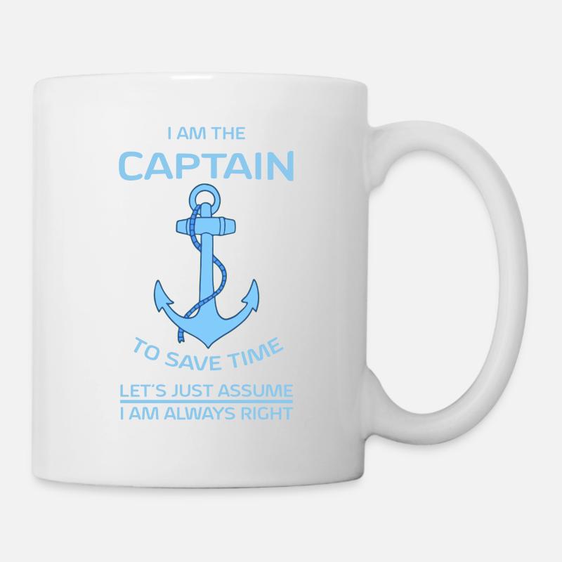 Je suis le capitaine bleu - Mug blanc - blanc