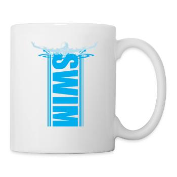 Nageur nageant nageant cadeau de sport - Mug blanc - blanc - Droite