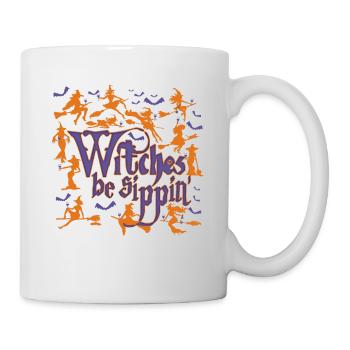 Witches Be Sippin Shirt Funny Halloween Witches - Mug - white - Right