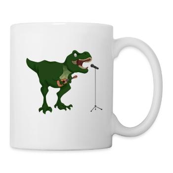 T-Rex Guitar Trex Dino Guitarist Gift - Mug - white - Right