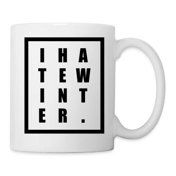 Je déteste l’hiver - Mug blanc - blanc - Droite