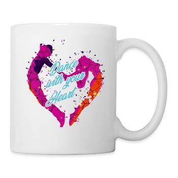 Dance With Your Heart | Dance couple dancing gift - Mug - white - Right